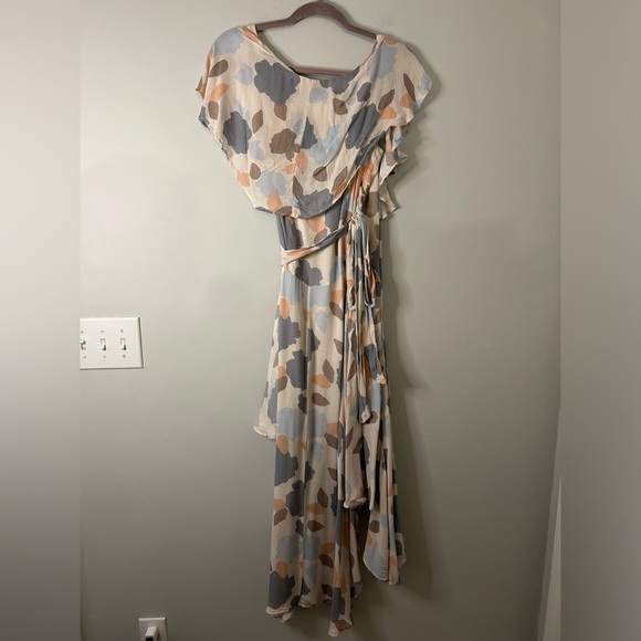 Free People Faye Printed Flowy Wrap Maxi Dress - Picture 4 of 6